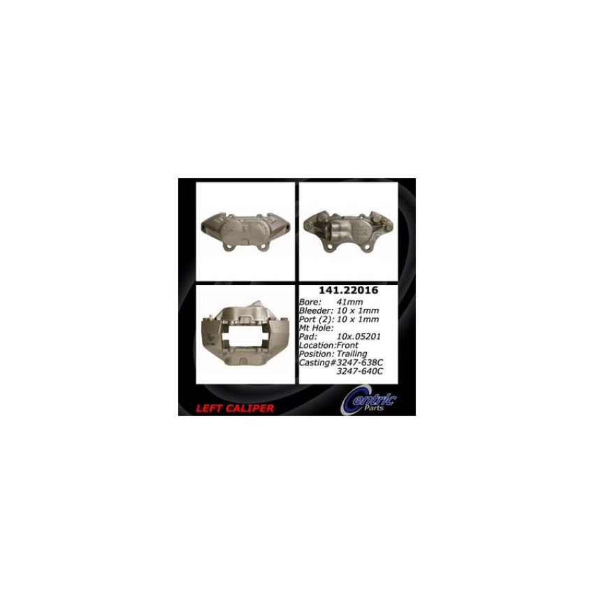CENTRIC PARTS 141.22016 Centric Semi-Loaded Brake Caliper