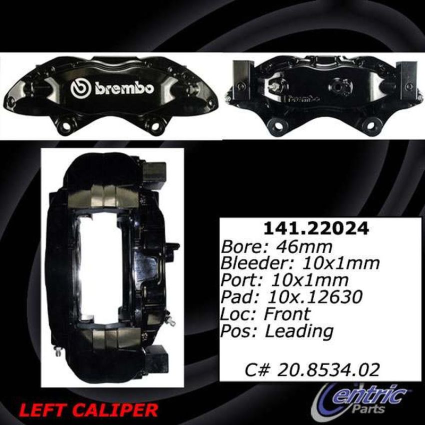 CENTRIC PARTS 141.22024 Centric Semi-Loaded Brake Caliper