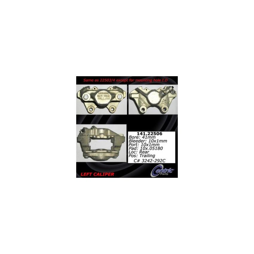 CENTRIC PARTS 141.22506 Centric Semi-Loaded Brake Caliper