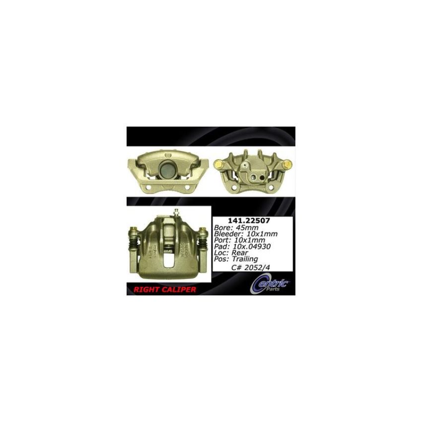 CENTRIC PARTS 141.22507 Centric Semi-Loaded Brake Caliper