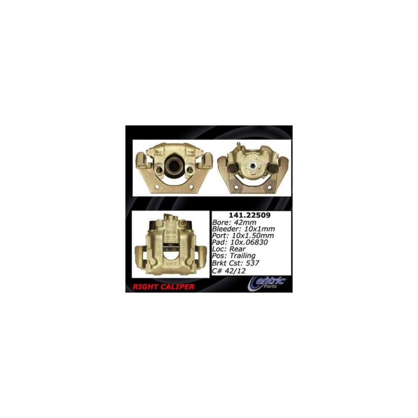 CENTRIC PARTS 141.22509 Centric Semi-Loaded Brake Caliper