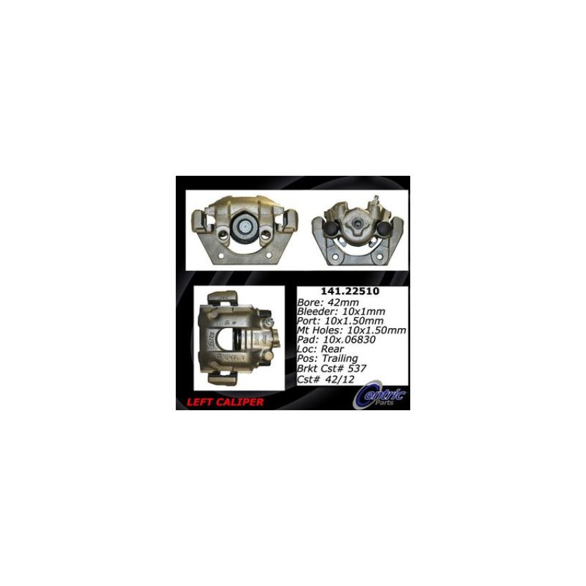 CENTRIC PARTS 141.22510 Centric Semi-Loaded Brake Caliper