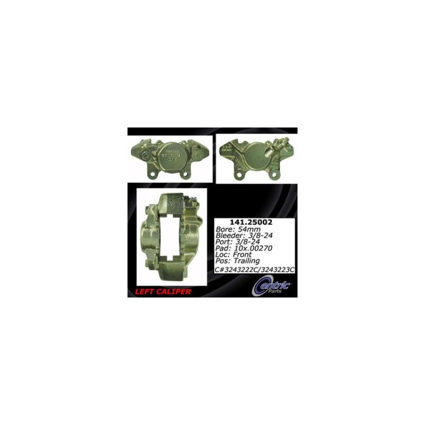 CENTRIC PARTS 141.25002 Centric Semi-Loaded Brake Caliper