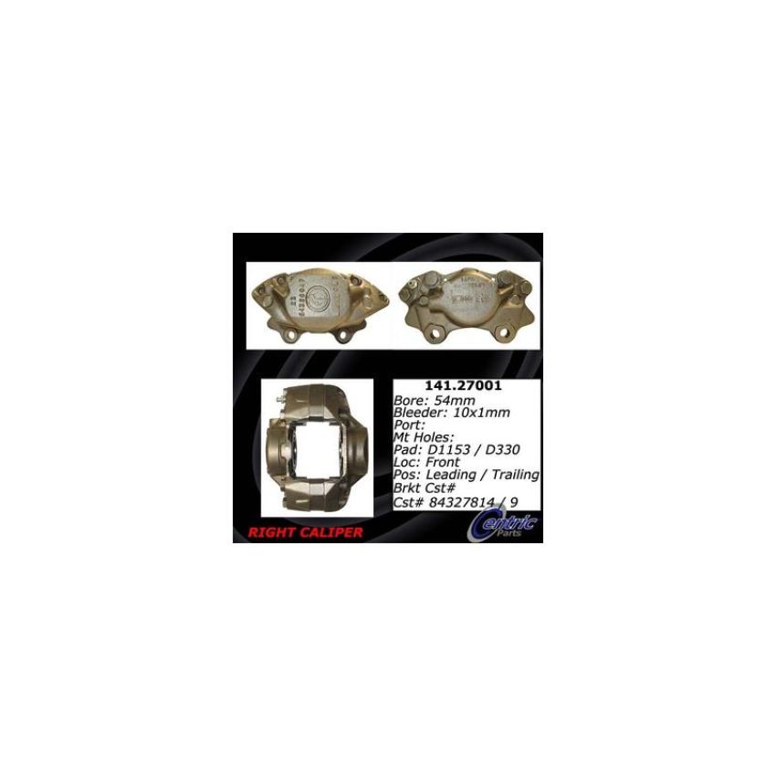 CENTRIC PARTS 141.27001 Centric Semi-Loaded Brake Caliper