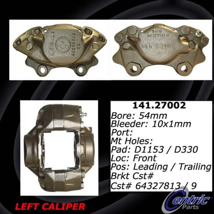 CENTRIC PARTS 141.27002 Centric Semi-Loaded Brake Caliper