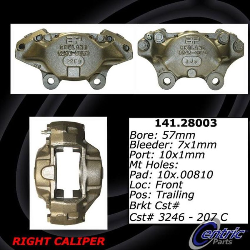 CENTRIC PARTS 141.28003 Centric Semi-Loaded Brake Caliper