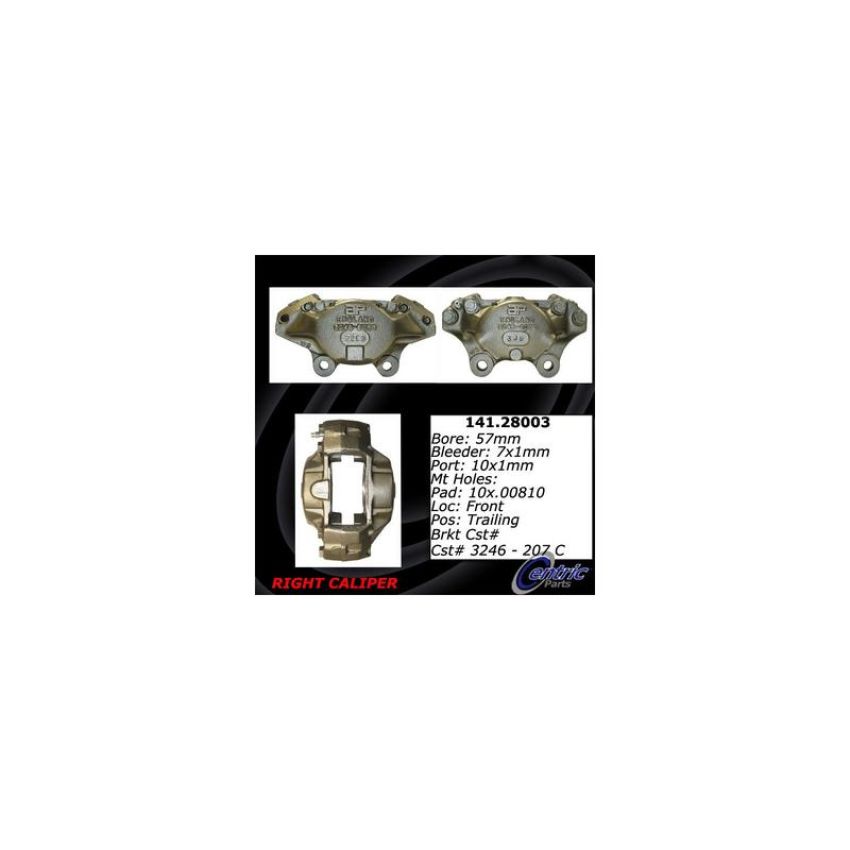 CENTRIC PARTS 141.28003 Centric Semi-Loaded Brake Caliper