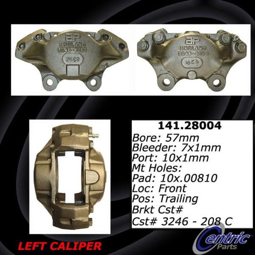 CENTRIC PARTS 141.28004 Centric Semi-Loaded Brake Caliper