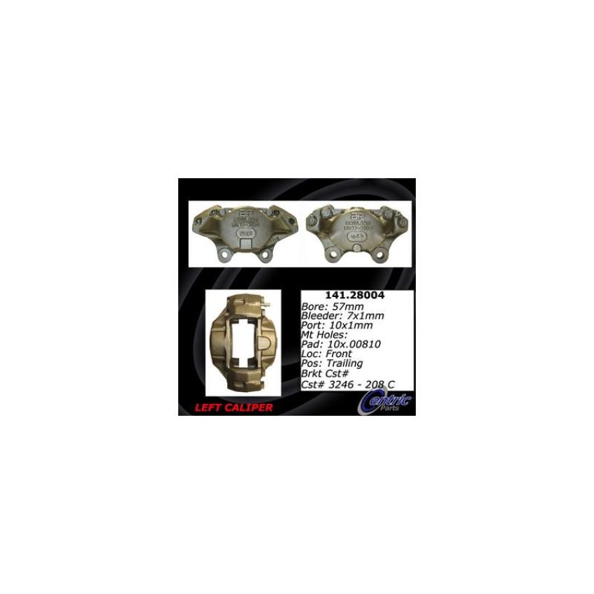 CENTRIC PARTS 141.28004 Centric Semi-Loaded Brake Caliper