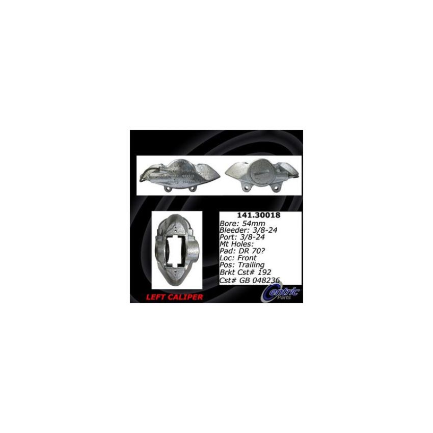 CENTRIC PARTS 141.30018 Centric Semi-Loaded Brake Caliper