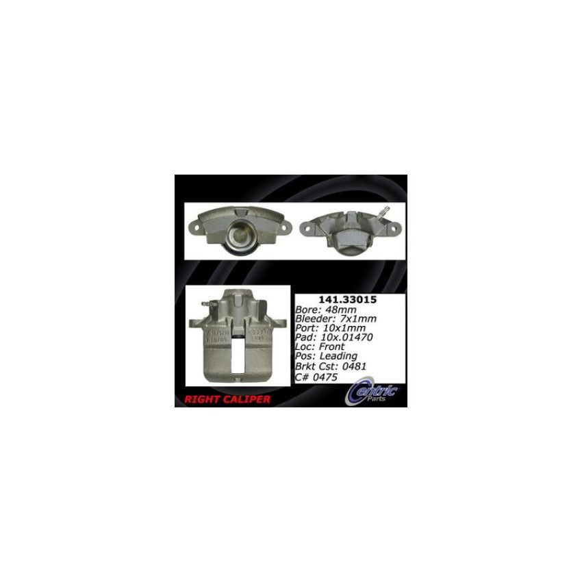 CENTRIC PARTS 141.33015 Centric Semi-Loaded Brake Caliper