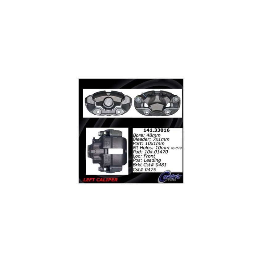 CENTRIC PARTS 141.33016 Centric Semi-Loaded Brake Caliper