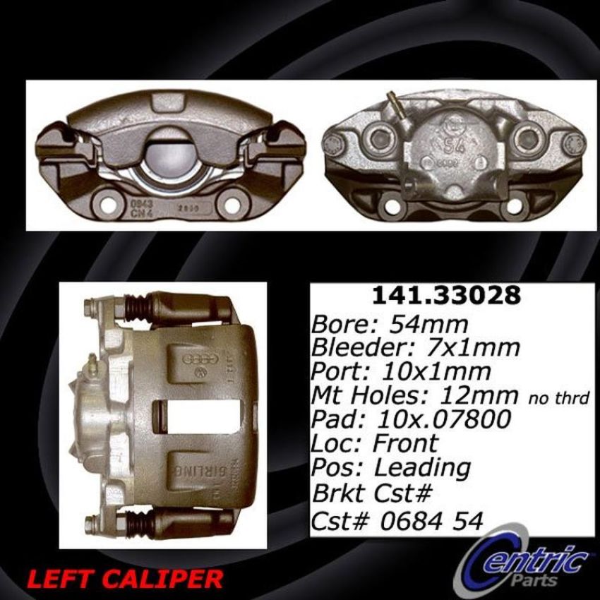 CENTRIC PARTS 141.33028 Centric Semi-Loaded Brake Caliper