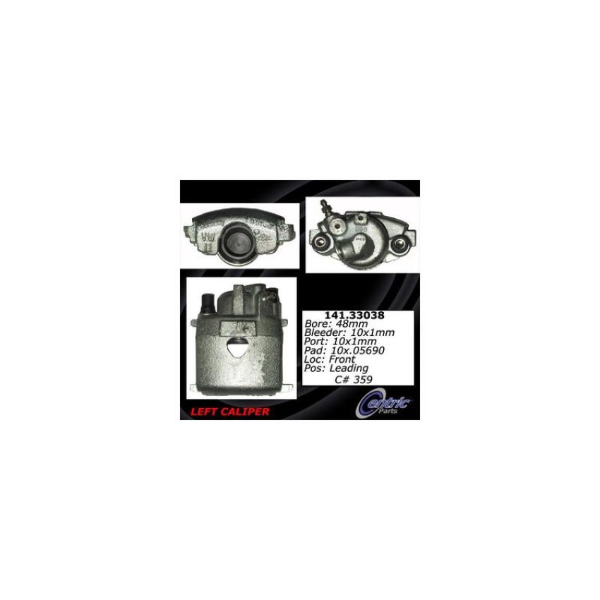 CENTRIC PARTS 141.33038 Centric Semi-Loaded Brake Caliper