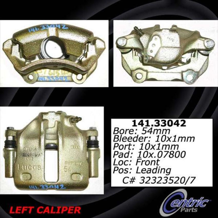 CENTRIC PARTS 141.33041 Centric Semi-Loaded Brake Caliper