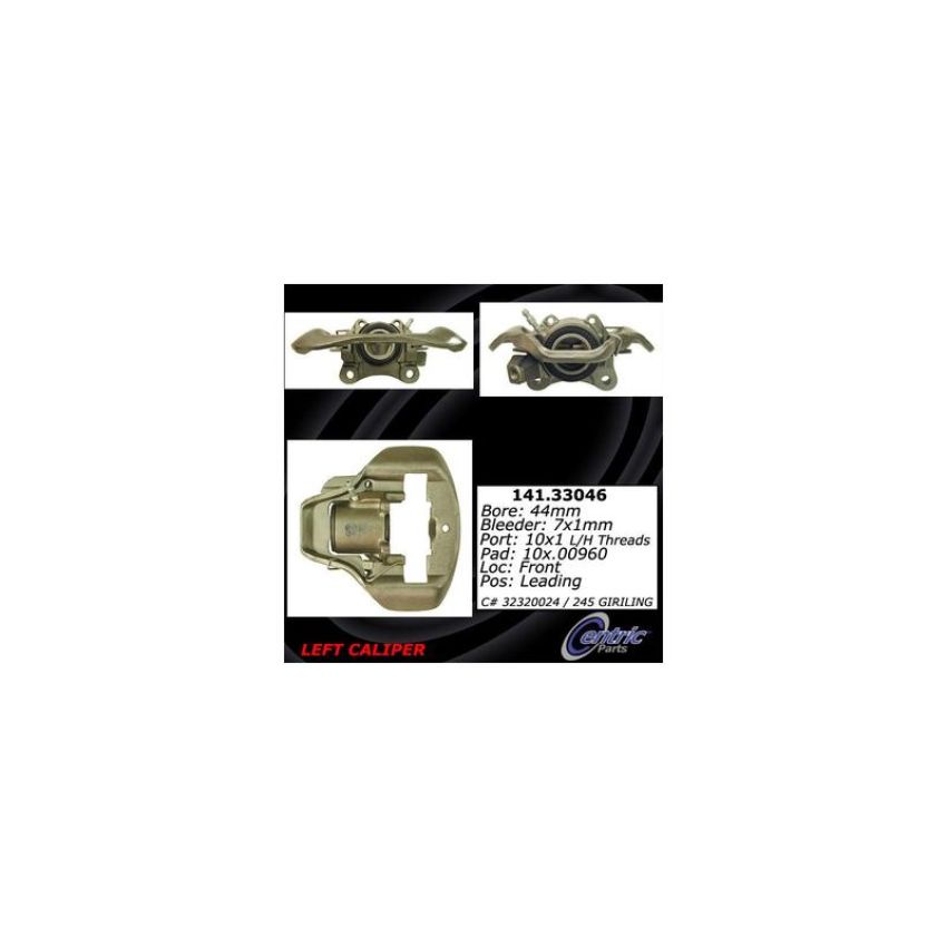 CENTRIC PARTS 141.33046 Centric Semi-Loaded Brake Caliper