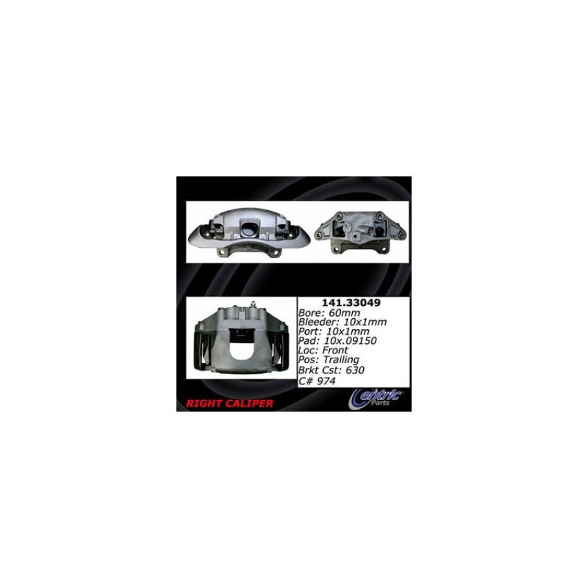 CENTRIC PARTS 141.33049 Centric Semi-Loaded Brake Caliper