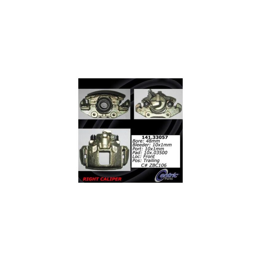 CENTRIC PARTS 141.33057 Centric Semi-Loaded Brake Caliper