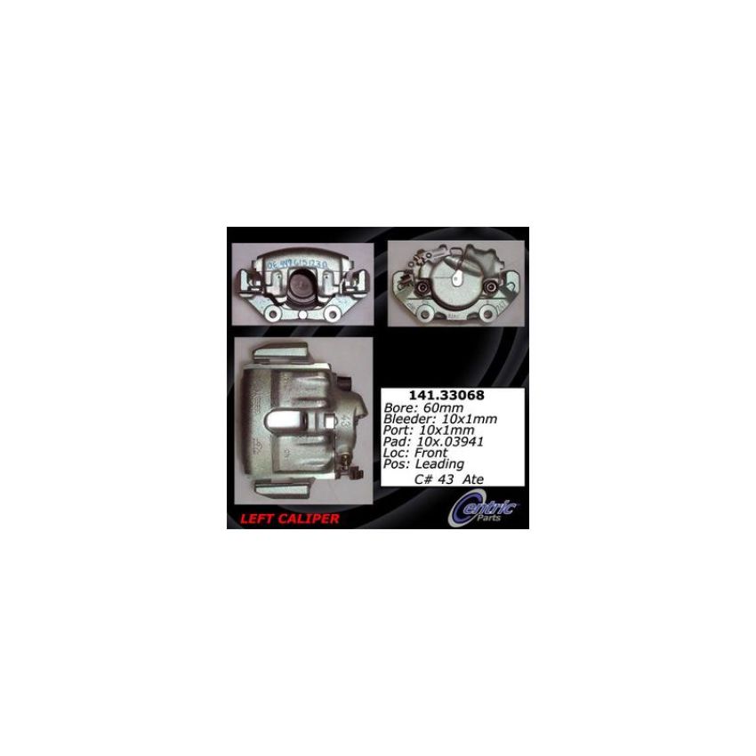 CENTRIC PARTS 141.33068 Centric Semi-Loaded Brake Caliper