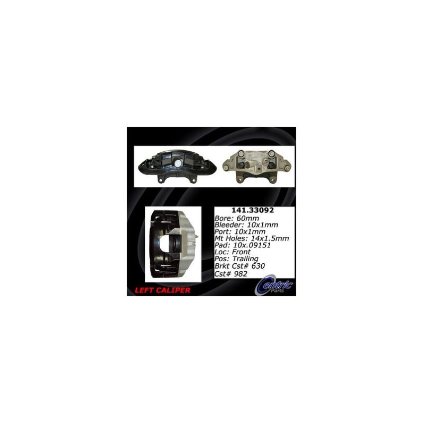 CENTRIC PARTS 141.33092 Centric Semi-Loaded Brake Caliper