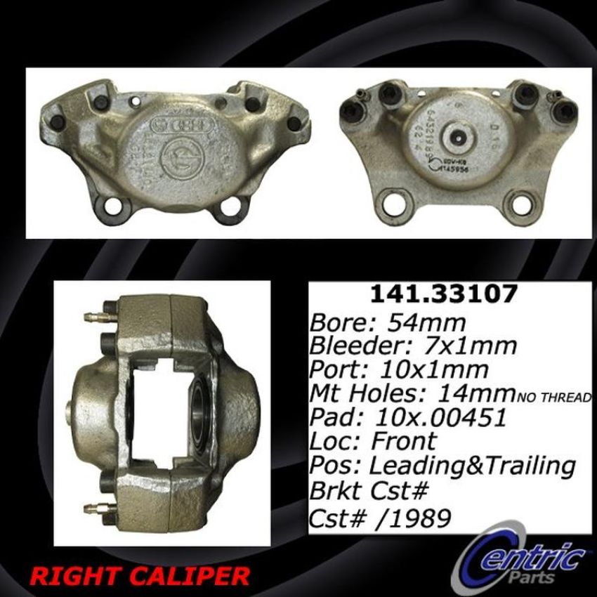 CENTRIC PARTS 141.33107 Centric Semi-Loaded Brake Caliper