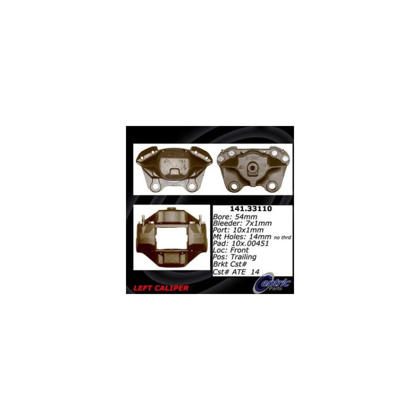 CENTRIC PARTS 141.33110 Centric Semi-Loaded Brake Caliper