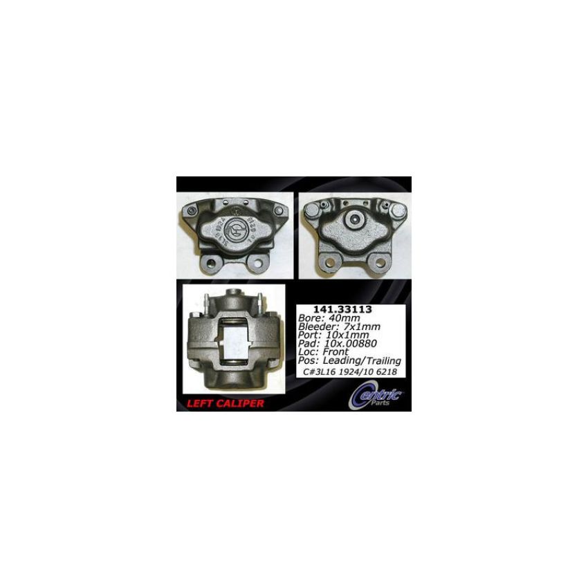 CENTRIC PARTS 141.33113 Centric Semi-Loaded Brake Caliper