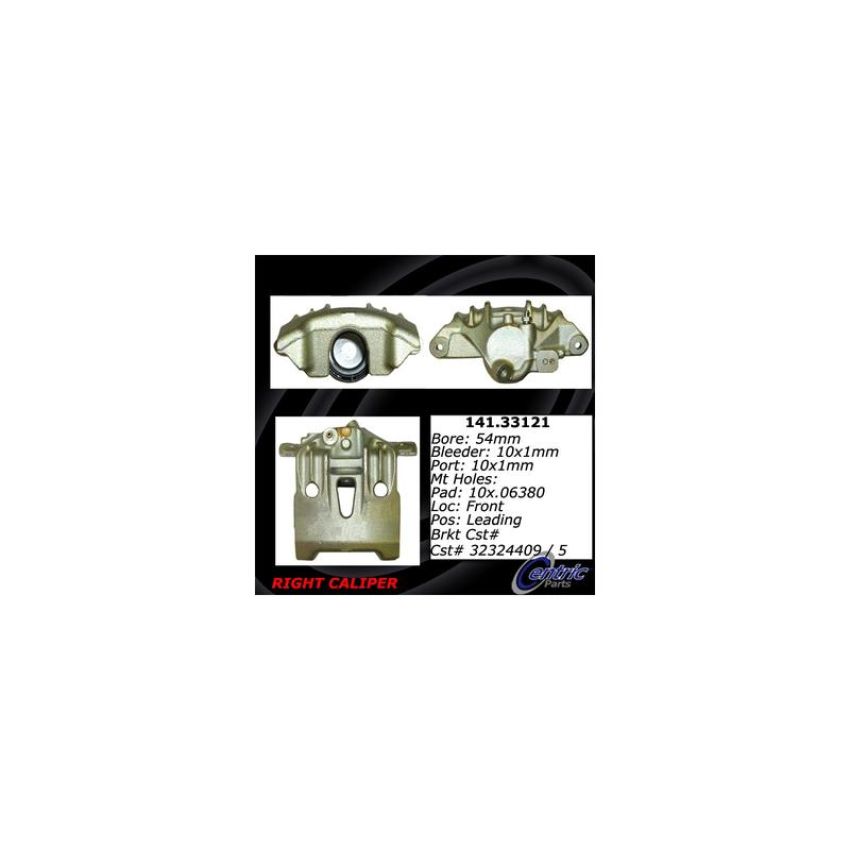 CENTRIC PARTS 141.33121 Centric Semi-Loaded Brake Caliper