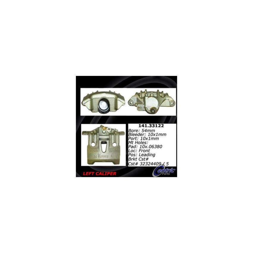 CENTRIC PARTS 141.33122 Centric Semi-Loaded Brake Caliper