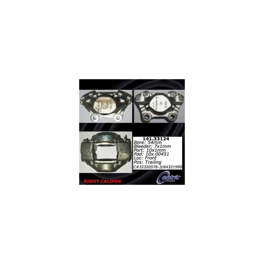 CENTRIC PARTS 141.33124 Centric Semi-Loaded Brake Caliper