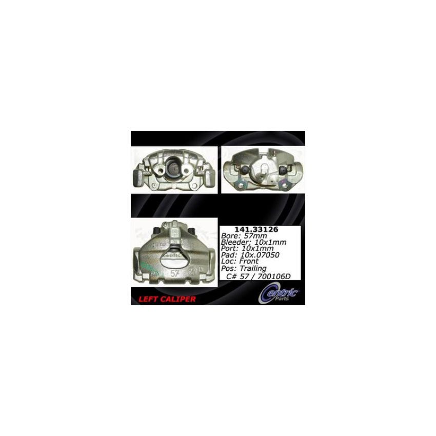 CENTRIC PARTS 141.33126 Centric Semi-Loaded Brake Caliper