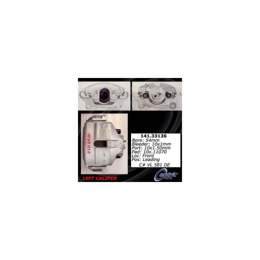 CENTRIC PARTS 141.33136 Centric Semi-Loaded Brake Caliper