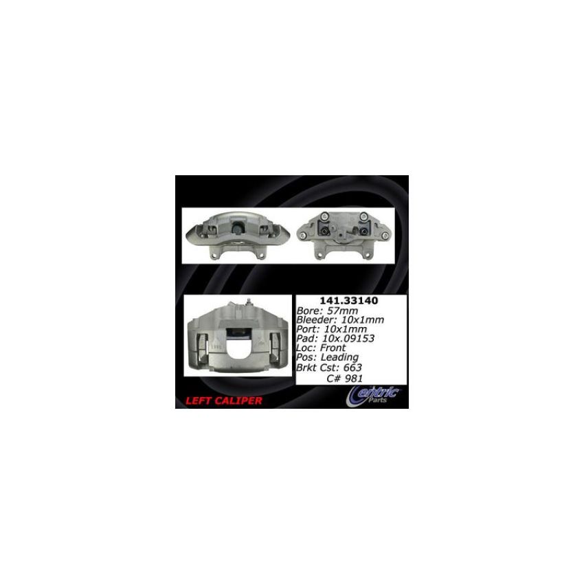 CENTRIC PARTS 141.33140 Centric Semi-Loaded Brake Caliper