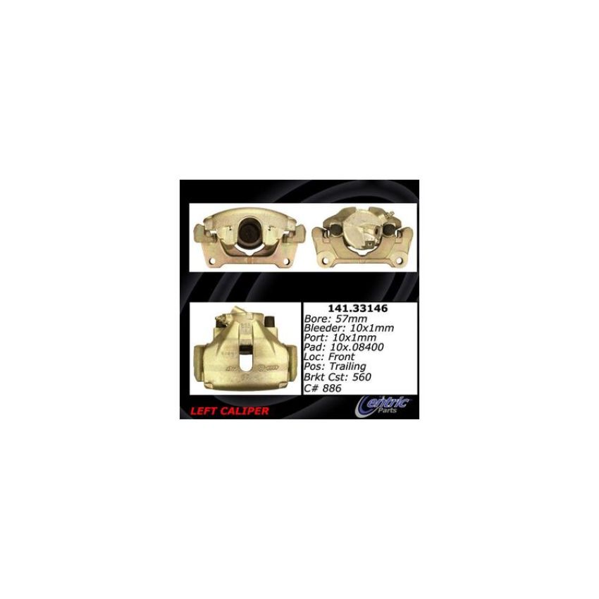 CENTRIC PARTS 141.33146 Centric Semi-Loaded Brake Caliper