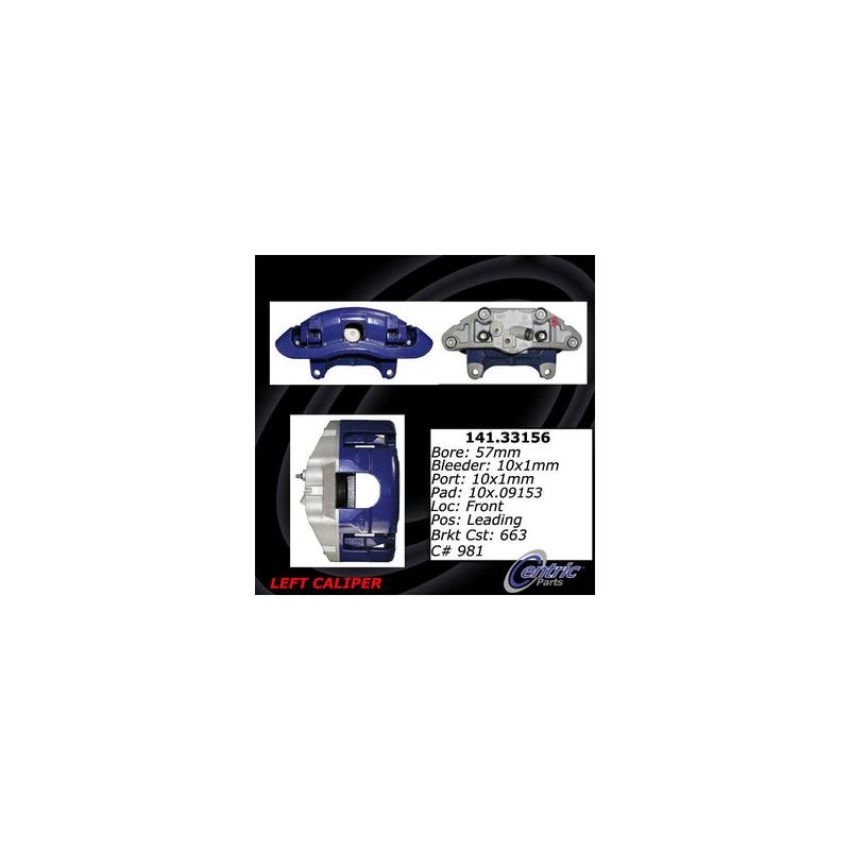 CENTRIC PARTS 141.33156 Centric Semi-Loaded Brake Caliper