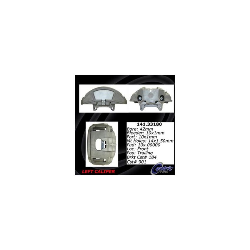 CENTRIC PARTS 141.33180 Centric Semi-Loaded Brake Caliper