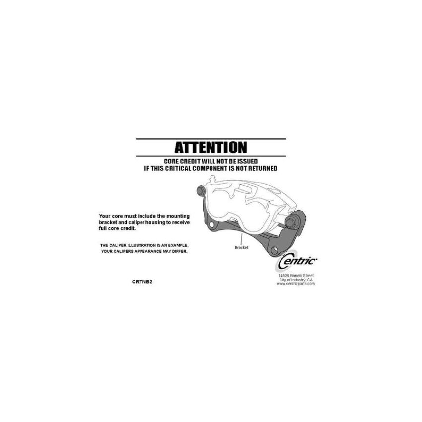 CENTRIC PARTS 141.33189 Centric Semi-Loaded Brake Caliper