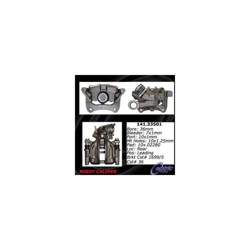 CENTRIC PARTS 141.33501 Centric Semi-Loaded Brake Caliper