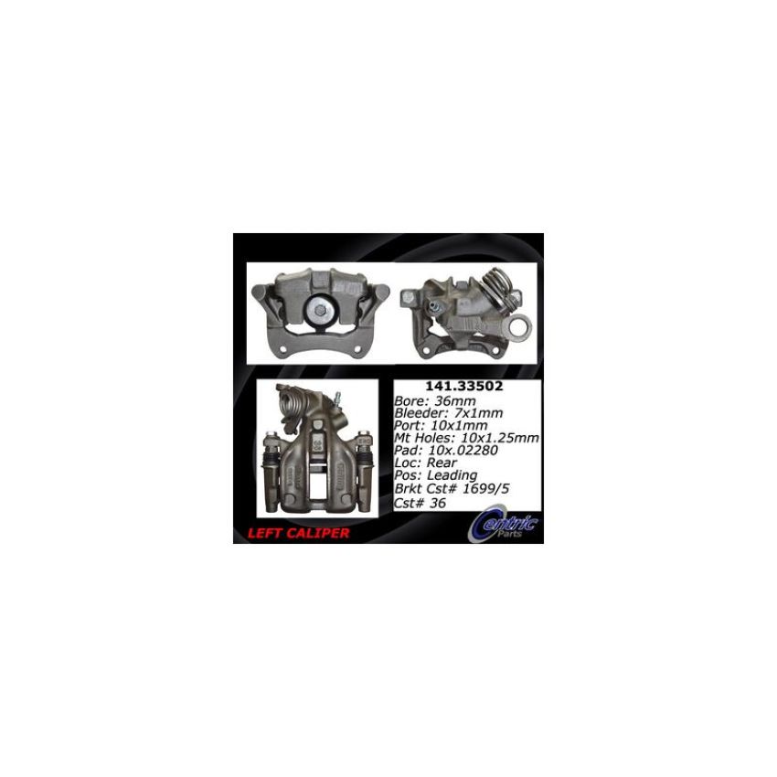 CENTRIC PARTS 141.33502 Centric Semi-Loaded Brake Caliper