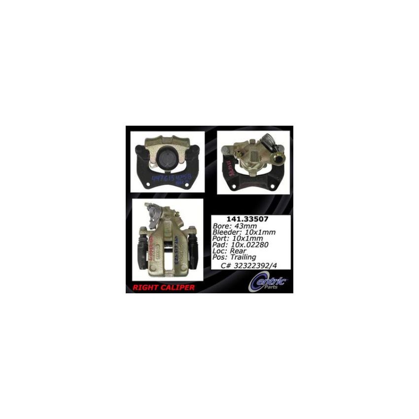 CENTRIC PARTS 141.33507 Centric Semi-Loaded Brake Caliper