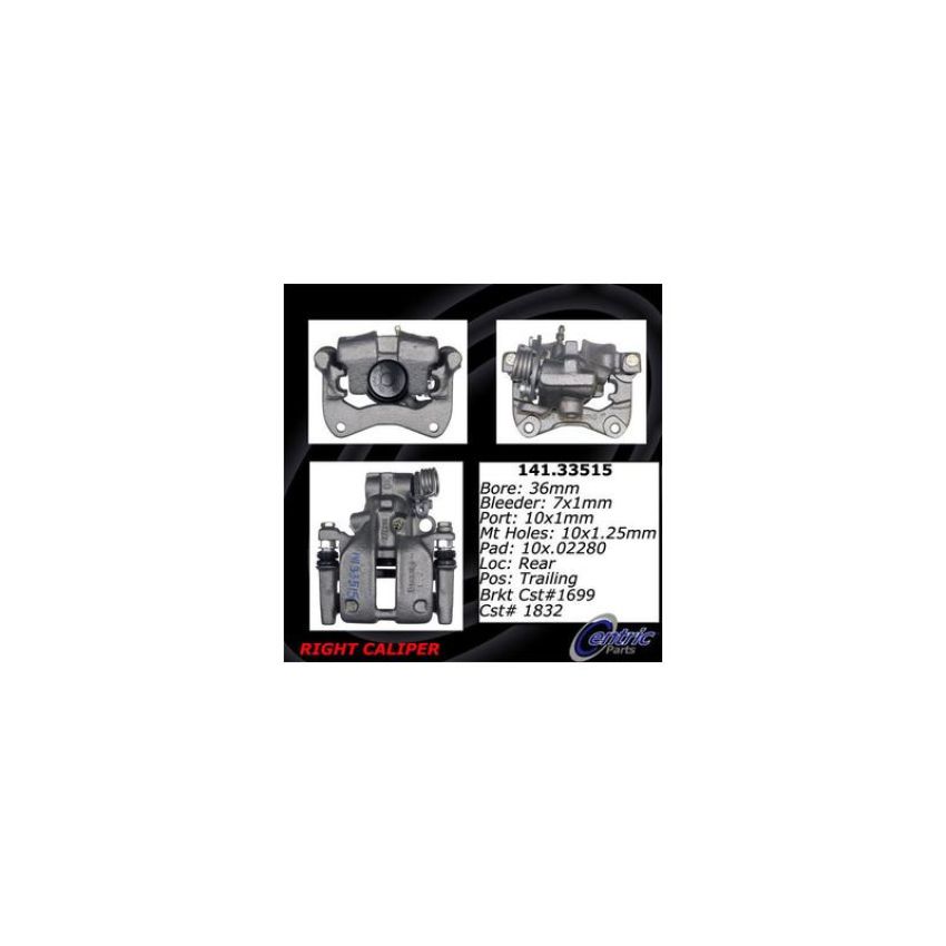 CENTRIC PARTS 141.33515 Centric Semi-Loaded Brake Caliper