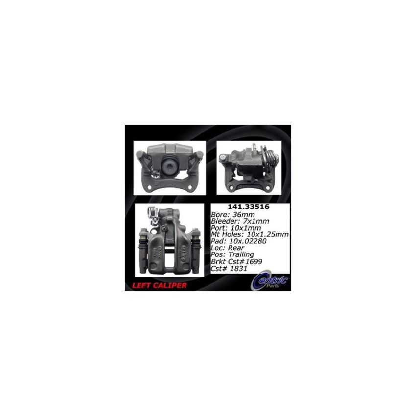 CENTRIC PARTS 141.33516 Centric Semi-Loaded Brake Caliper