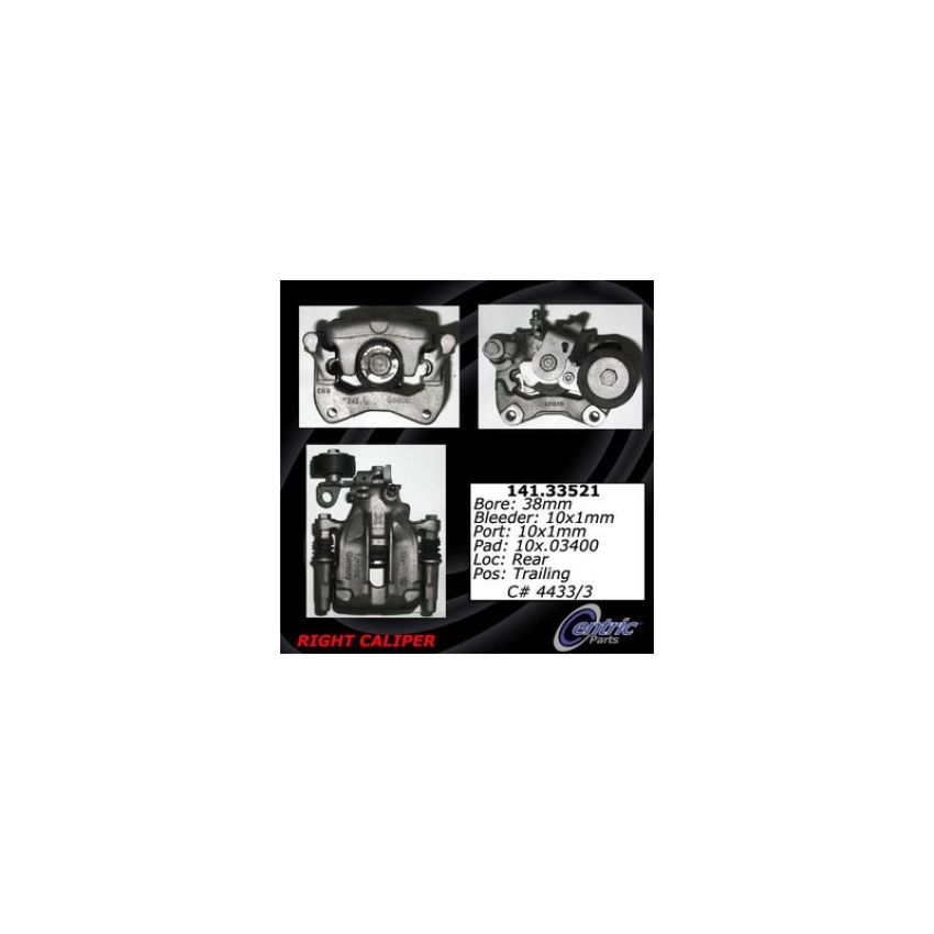 CENTRIC PARTS 141.33521 Centric Semi-Loaded Brake Caliper