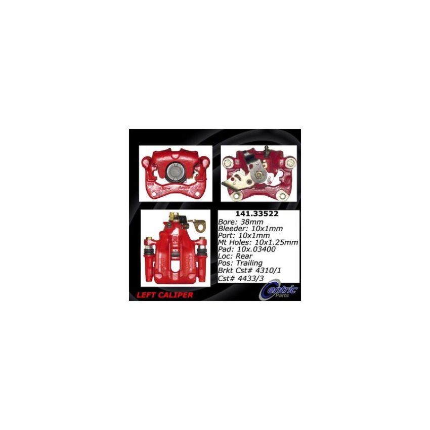 CENTRIC PARTS 141.33522 Centric Semi-Loaded Brake Caliper