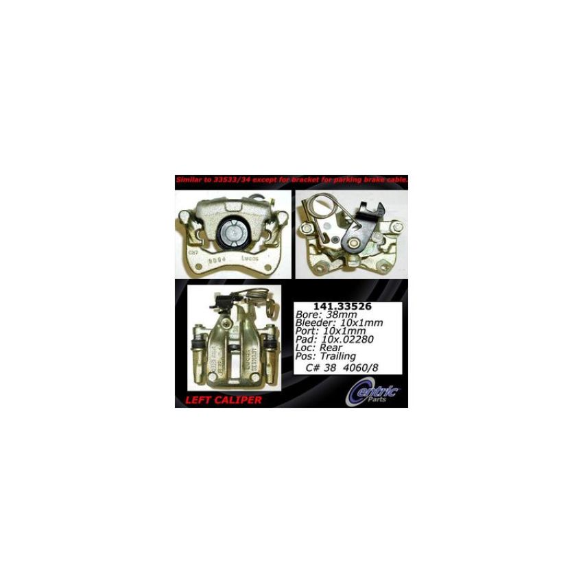 CENTRIC PARTS 141.33526 Centric Semi-Loaded Brake Caliper