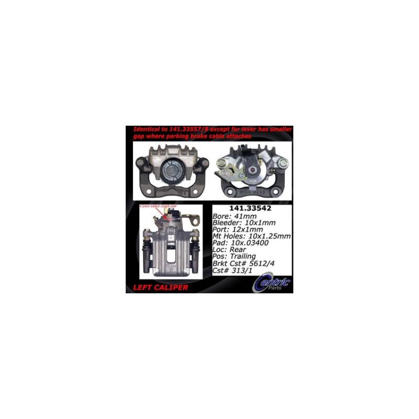 CENTRIC PARTS 141.33542 Centric Semi-Loaded Brake Caliper
