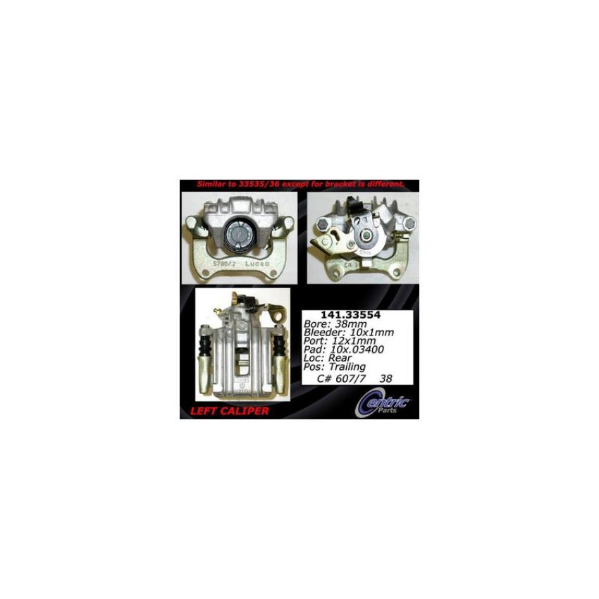 CENTRIC PARTS 141.33554 Centric Semi-Loaded Brake Caliper