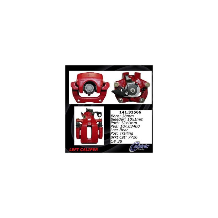 CENTRIC PARTS 141.33566 Centric Semi-Loaded Brake Caliper