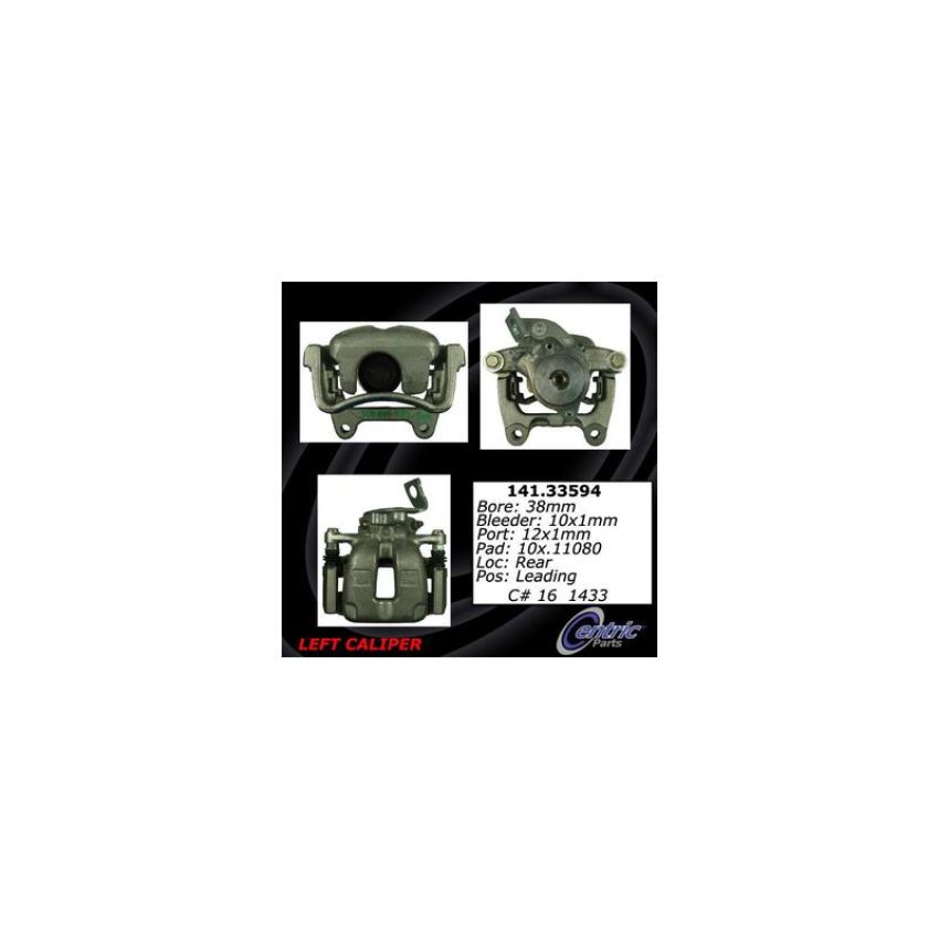 CENTRIC PARTS 141.33594 Centric Semi-Loaded Brake Caliper EPB