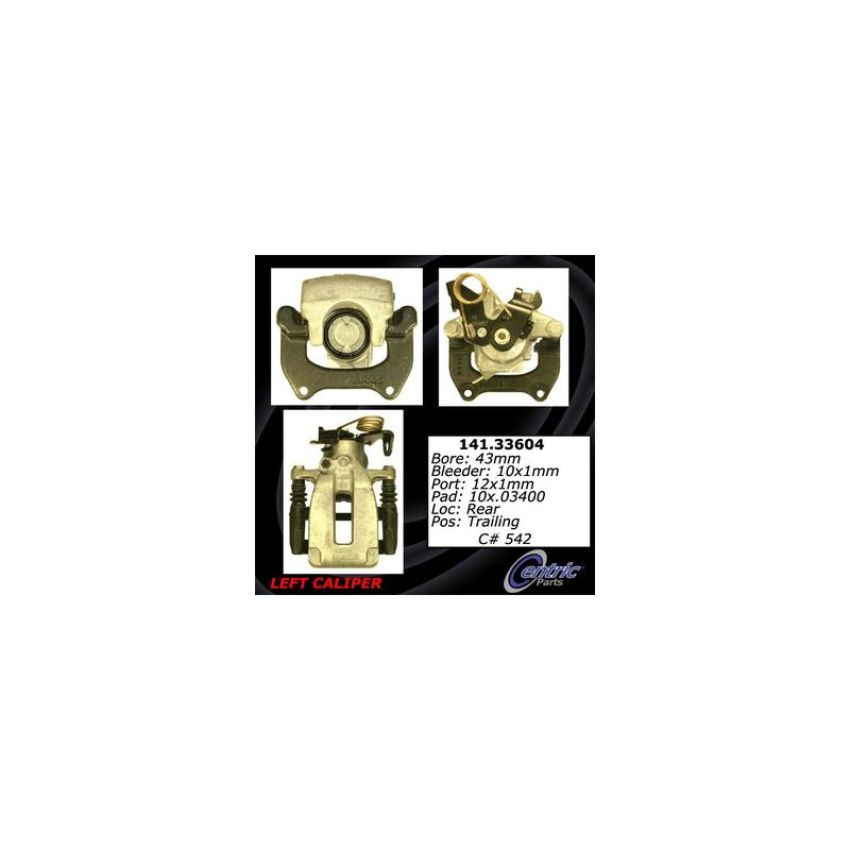 CENTRIC PARTS 141.33604 Centric Semi-Loaded Brake Caliper